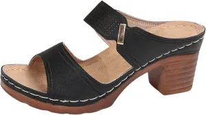 2025 Sandals for Women Platform Heeled Sandal Summer Shoes for Women Open Toe Wedding Party Dress Sandals Walking Sandal for Daily Wear Fashion Trendy Slip-on Shoes 2025
