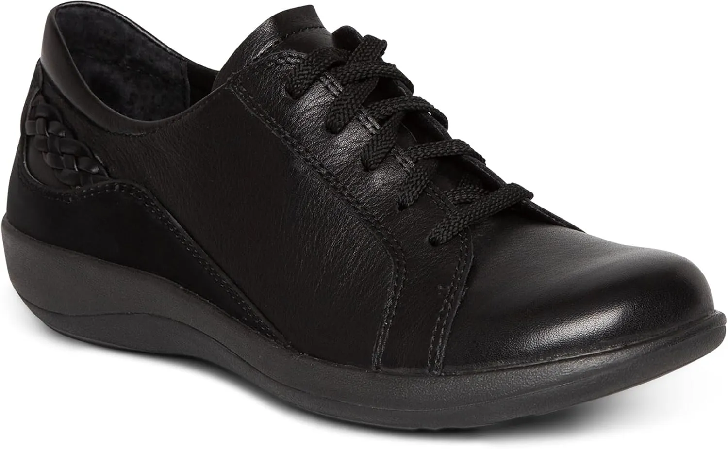 Aetrex Women's Dana Orthopedic Lace Up Oxford Leather Shoes - Lightweight Casual Comfort Arch Support Sneakers
