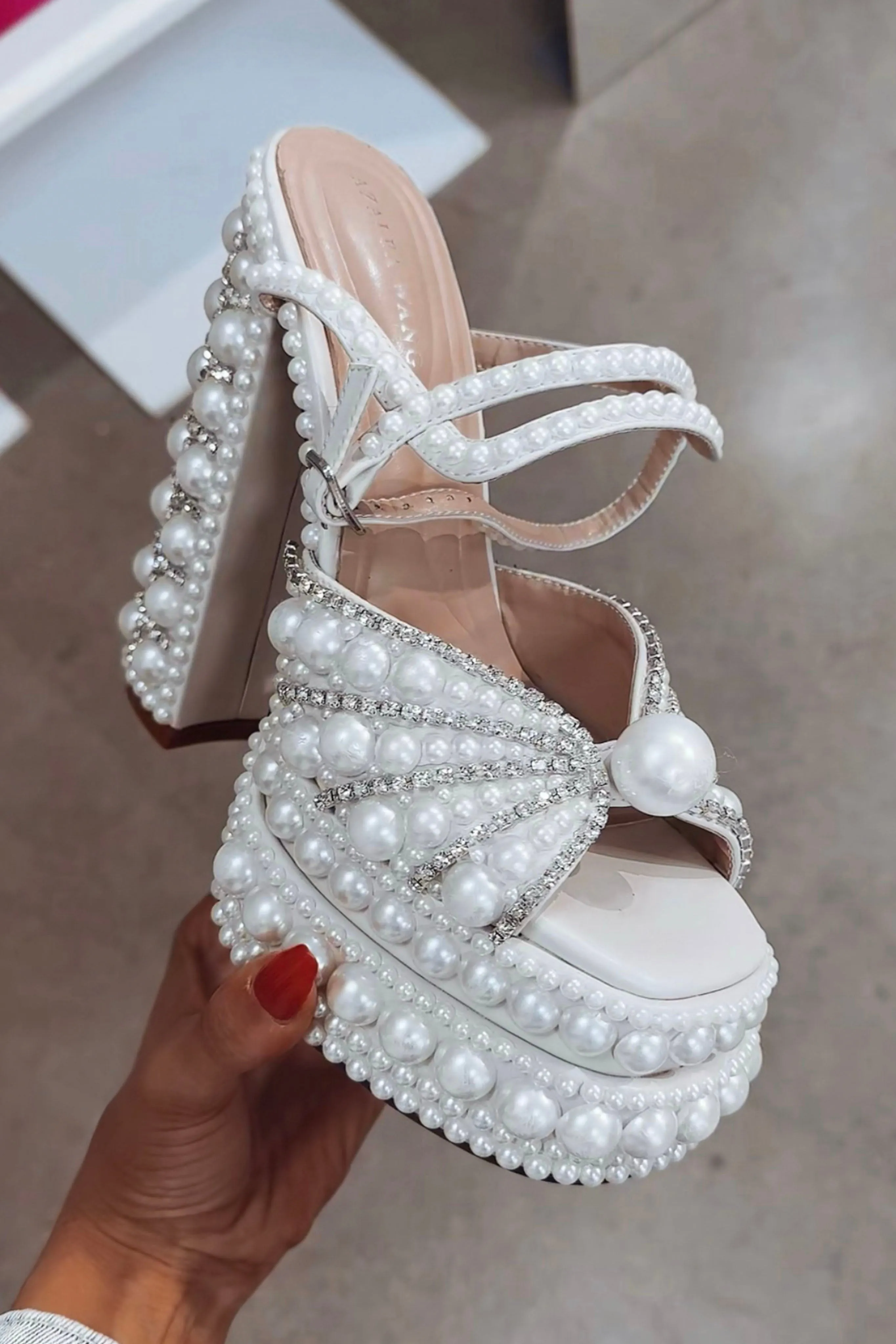 Astella Pearl Platform Heels