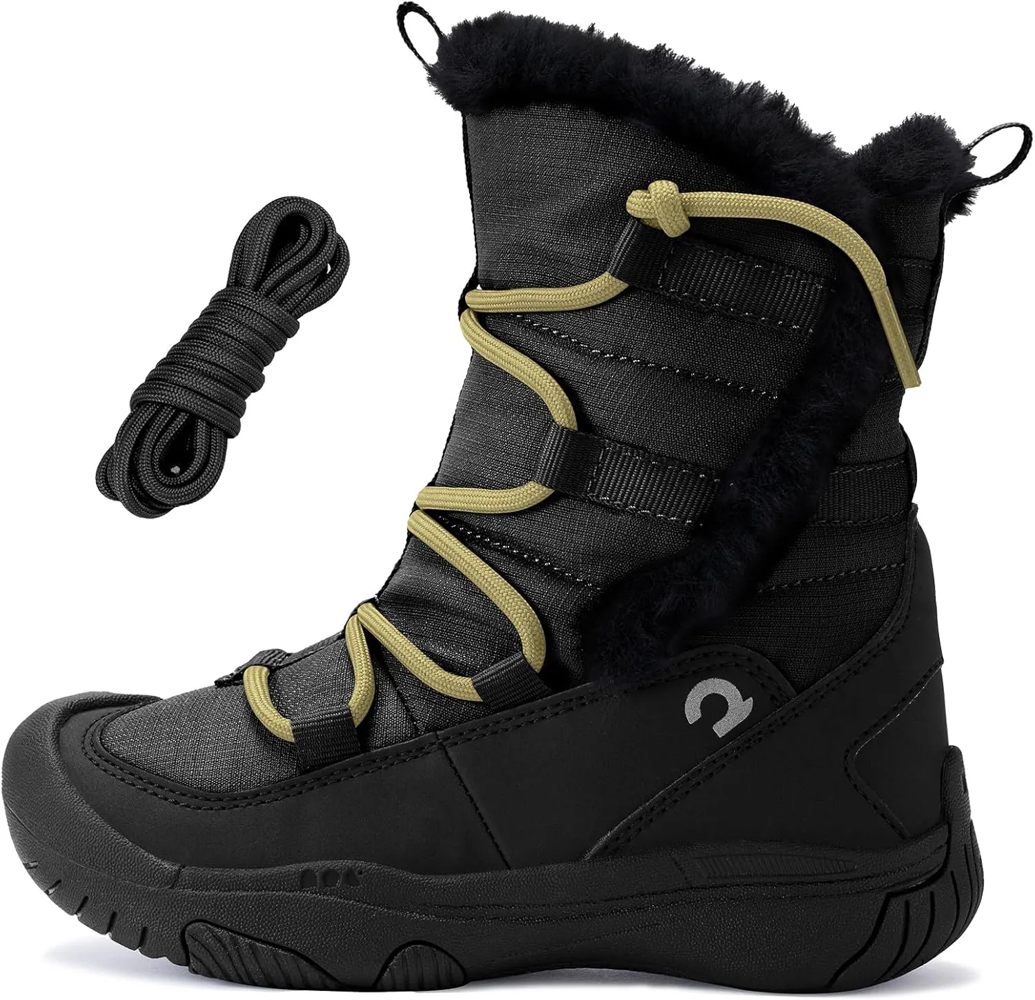 Boys Girls Snow Boots Waterproof Outdoor Sport Warm Cozy Anti-Slip Lightweight Winter Shoes for Toddler/Little/Big Kid