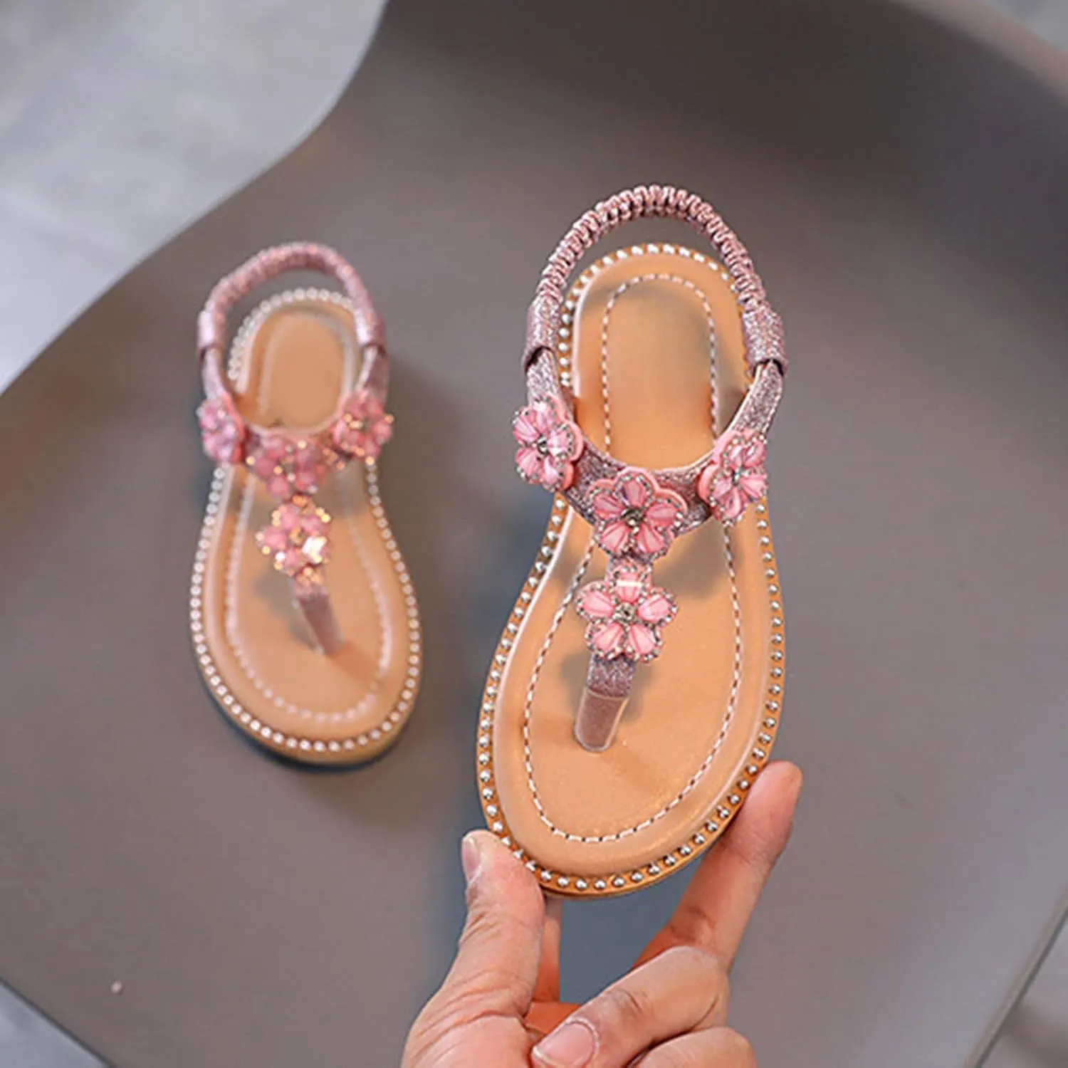 Children's Shoes Baby Medium and Large Children's Soft Sole Fashionable Beach Sandals Toddler Girl Toddler Girl Sandals