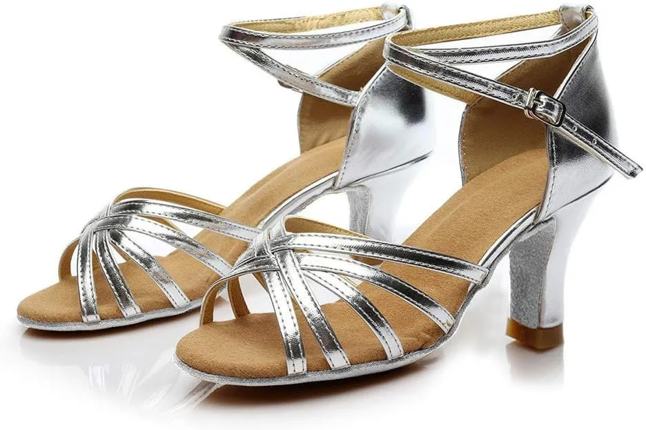 Fashion Latin Dancing Shoes Women Ballroom Dance Sandals Prom Women's Dress Sandals
