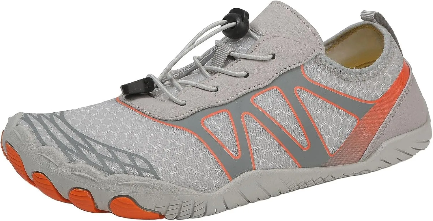 Hike Barefoot Shoes Women Wide Toe Box Healthy Hiking Water Shoes with Arch Support for Women Walking Wide Toe Box Non-Slip Outdoor Sports Zero Drop Shoe Walking Outdoor Breathable Footwear