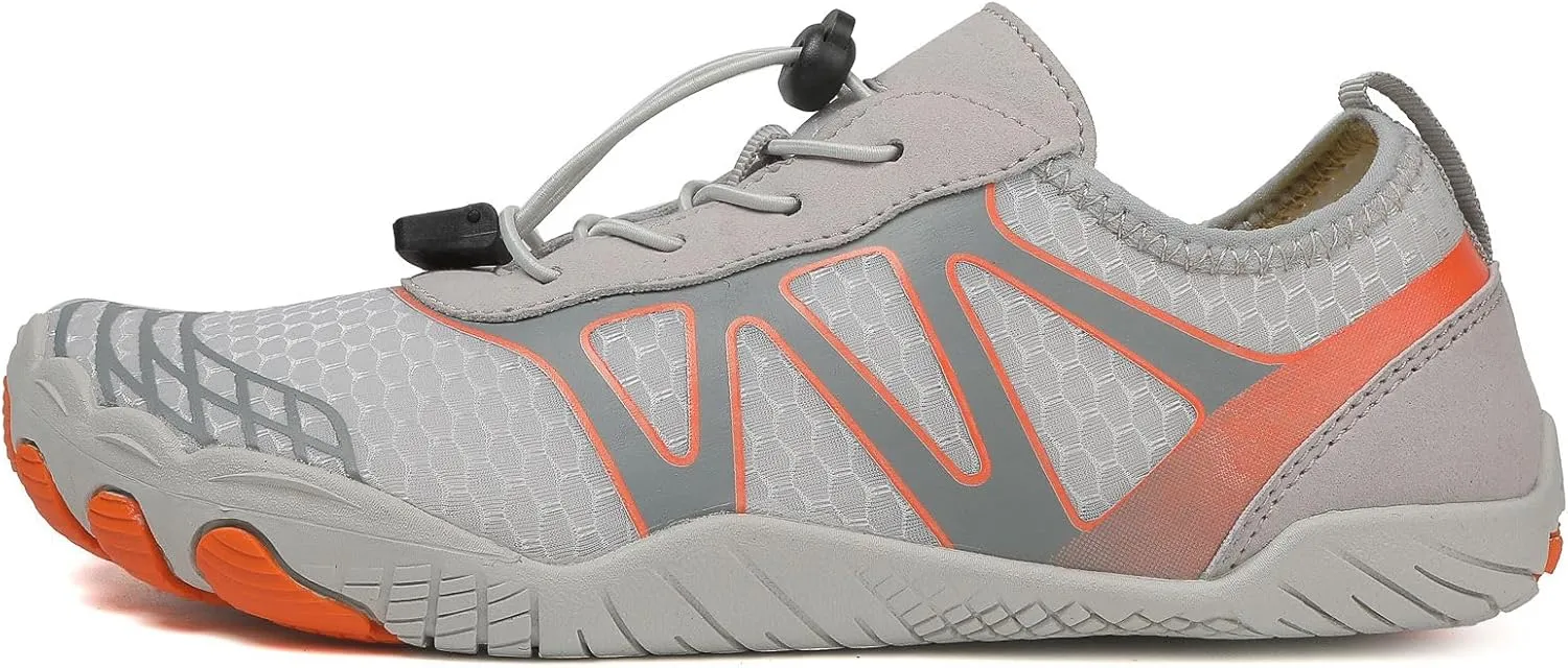 Hike Barefoot Shoes Women Wide Toe Box Healthy Hiking Water Shoes with Arch Support for Women Walking Wide Toe Box Non-Slip Outdoor Sports Zero Drop Shoe Walking Outdoor Breathable Footwear