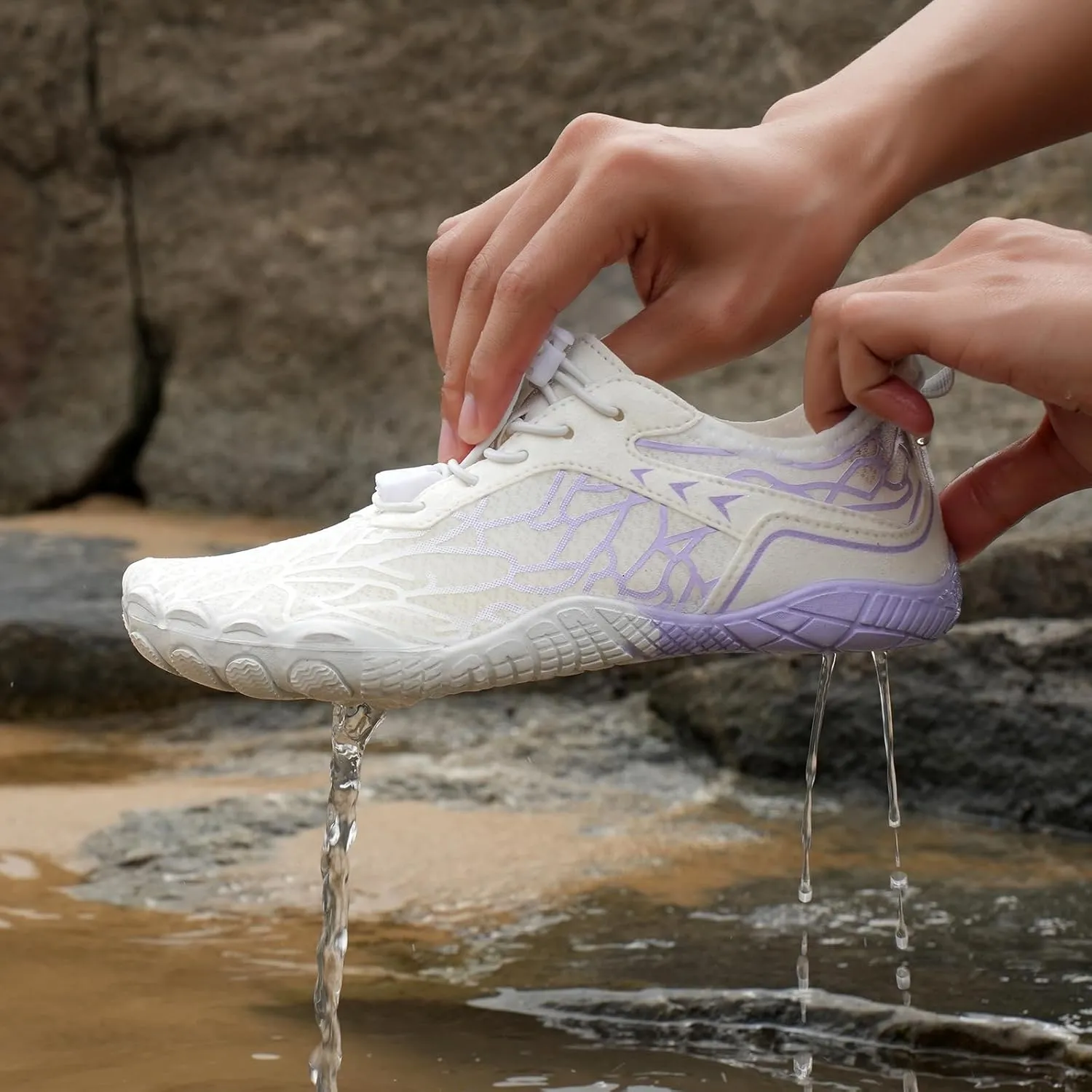 Hike Shoes Footwear Barefoot Womens Mens,Pro Barefoot Shoes with Wide Toe Box,Quick Dry Slip-On, Healthy&Non-Slip Breathable Athletic Footwear Walking, Running, Park Yoga Shoe Beach Swim Sneakers