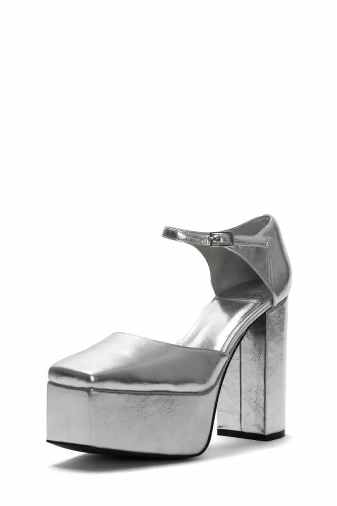 Jeffrey Campbell  Women's Ovr_N_Out Silver M