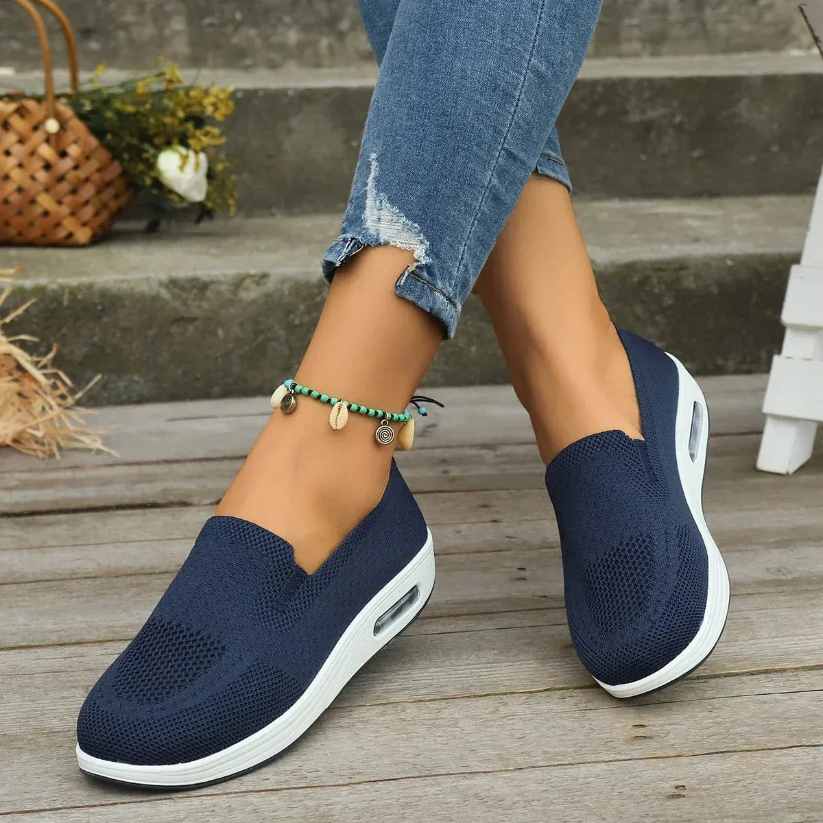 Jillian - Platform Mesh Sneakers