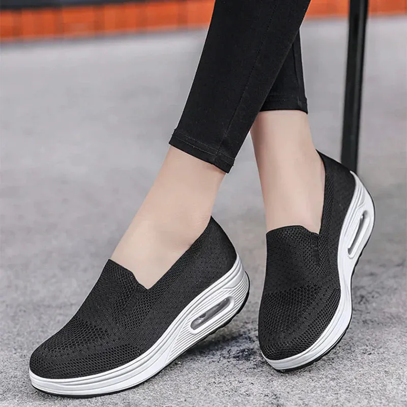 Jillian - Platform Mesh Sneakers