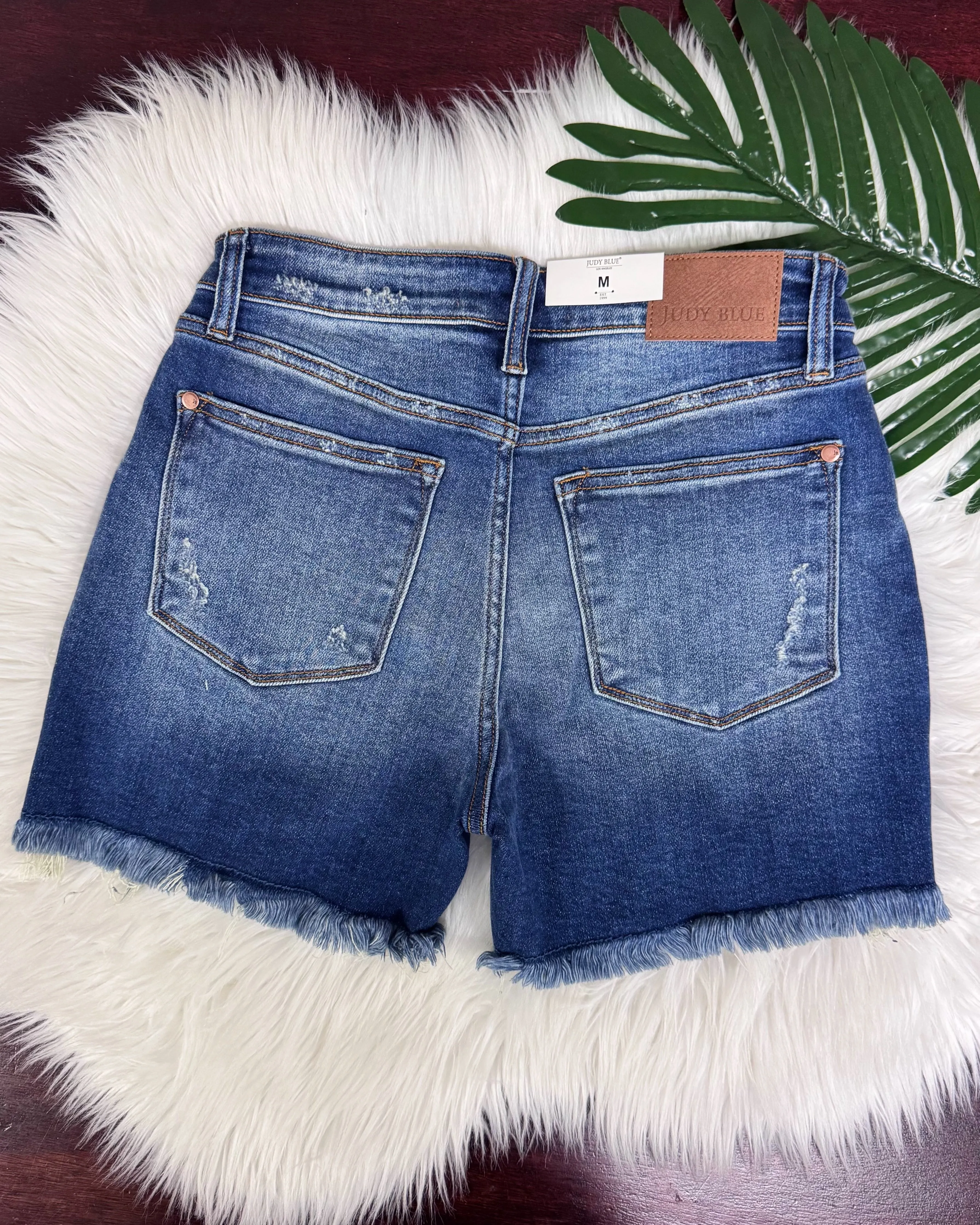 Judy Blue REG/CURVY Two Buttoned Dad Shorts