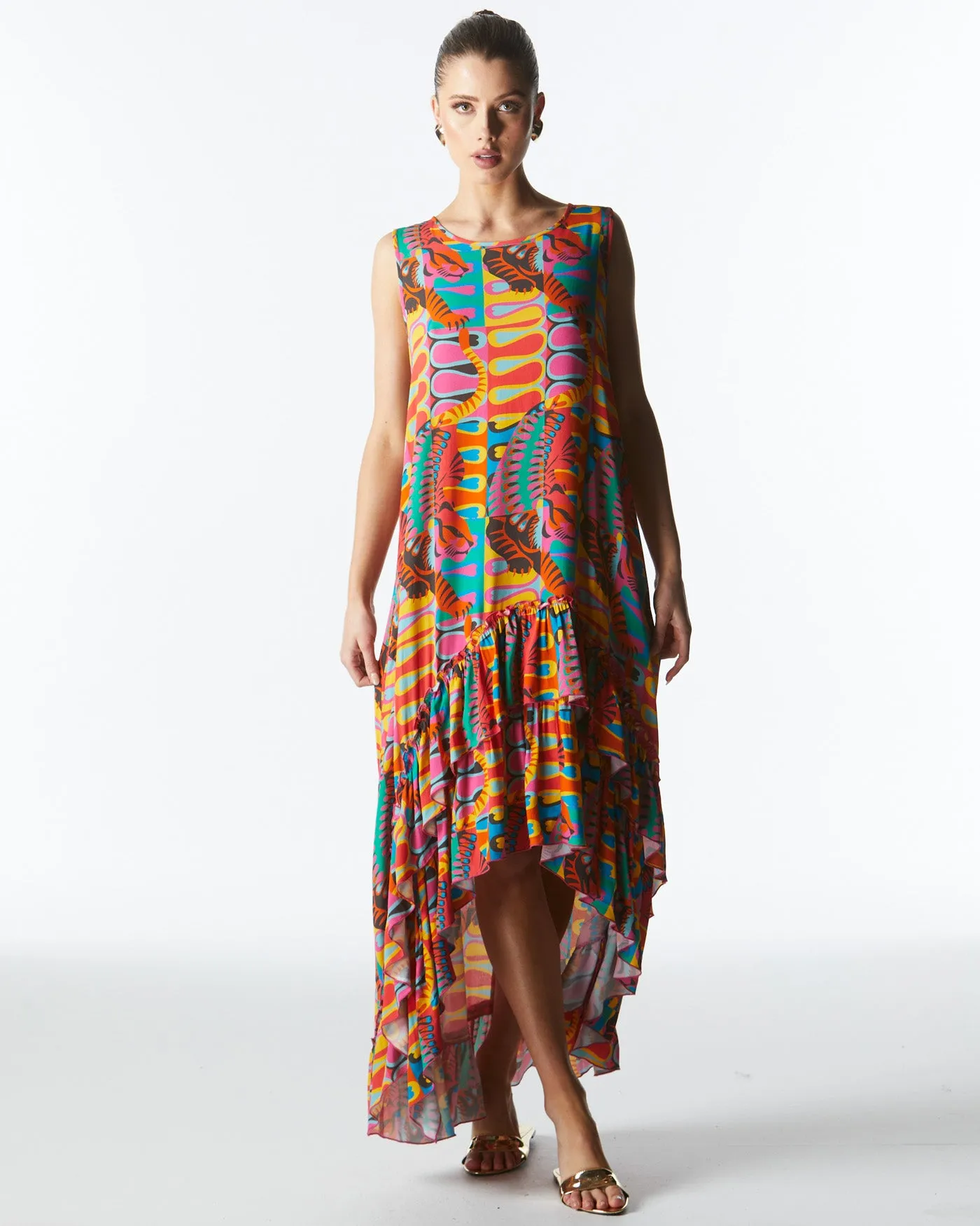 Lady Godiva Ruffle Dress