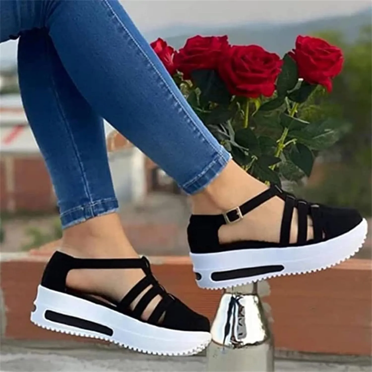 Lausiuoe Sneakers For Women Walking Shoes Comfortable Running Breathable Lightweight Athletic Sport Workout Tennis Shoes