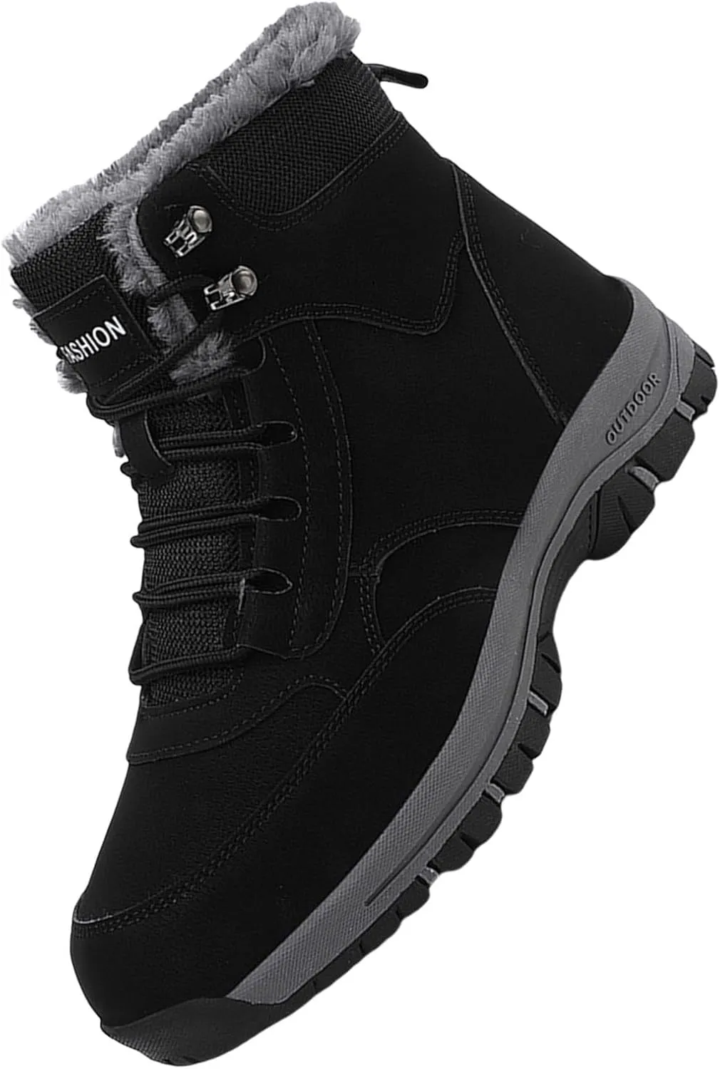 Men Work Boots Waterproof Hiking Sneakers Women's Slip On Warm Women Workout Shoes Business Casual Winter Backpacking Snow Botas Warm Water Hike Grounded Footwear