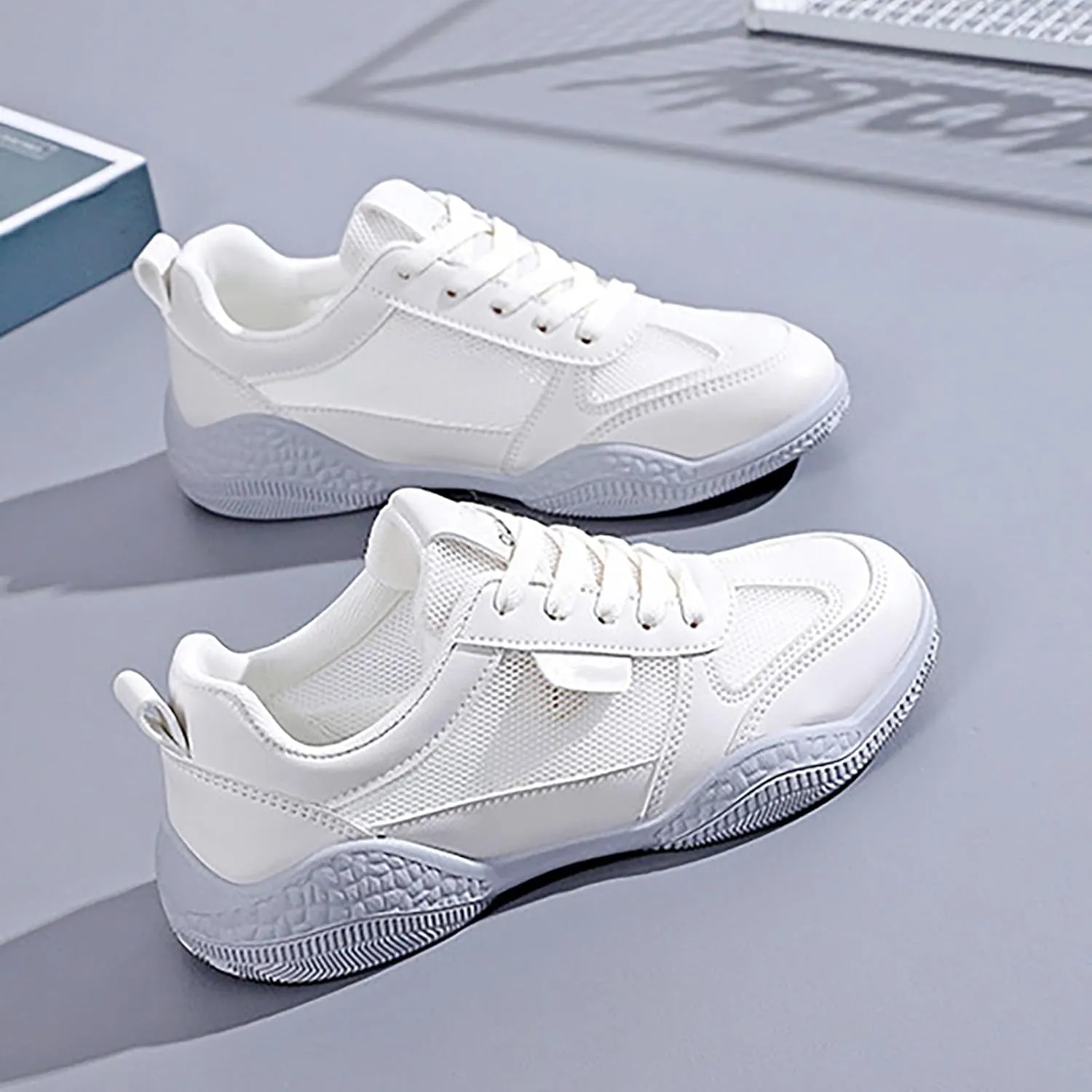 Men's Casual Dress Sneakers Oxfords Business Mesh Breathable Running Shoes for Women Slip On White Casual Shoes Dress Sneakers Waterproof Tennis Shoe Cross Trainer Shoe