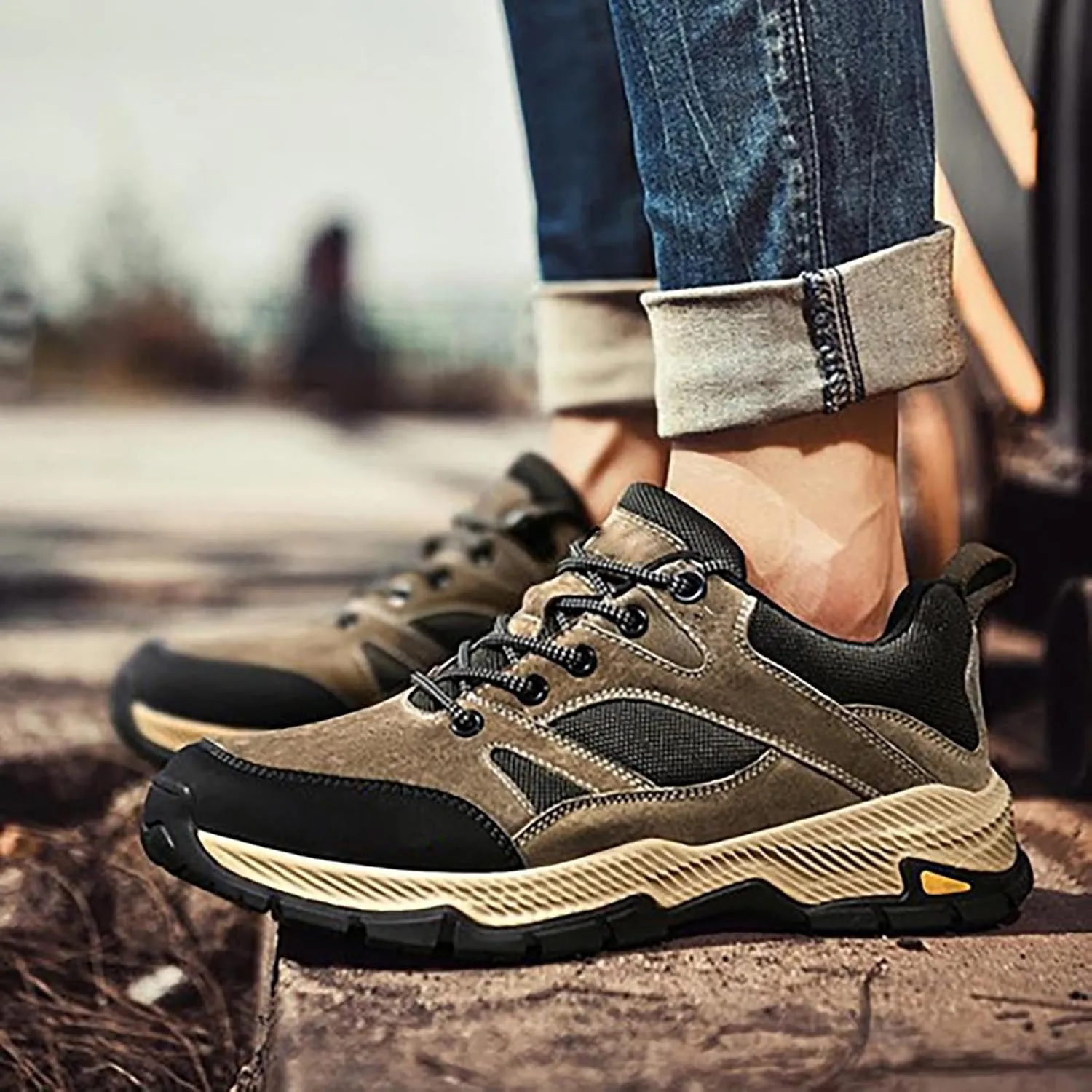 Mens Running Shoes Lightweight Athletic Gym Workout Sneaker Fashion Lace Up Cushion Sneakers Tennis Walking Shoes