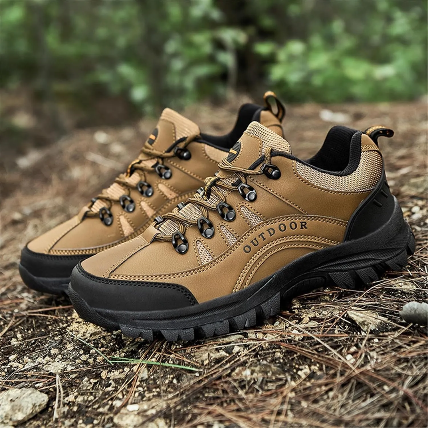 Mens Slip On Hiking Shoes Non Slip Tennis Running Shoes Outdoor Lightweight Breathable Comfortable Workout Sneakers
