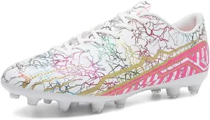 Men's Soccer Cleats Outdoor Indoor AG/FG/TF Professional Football Shoes Low-Top Non-Slip Lightweight Breathable Youth Boys Athletic Training Sneakers