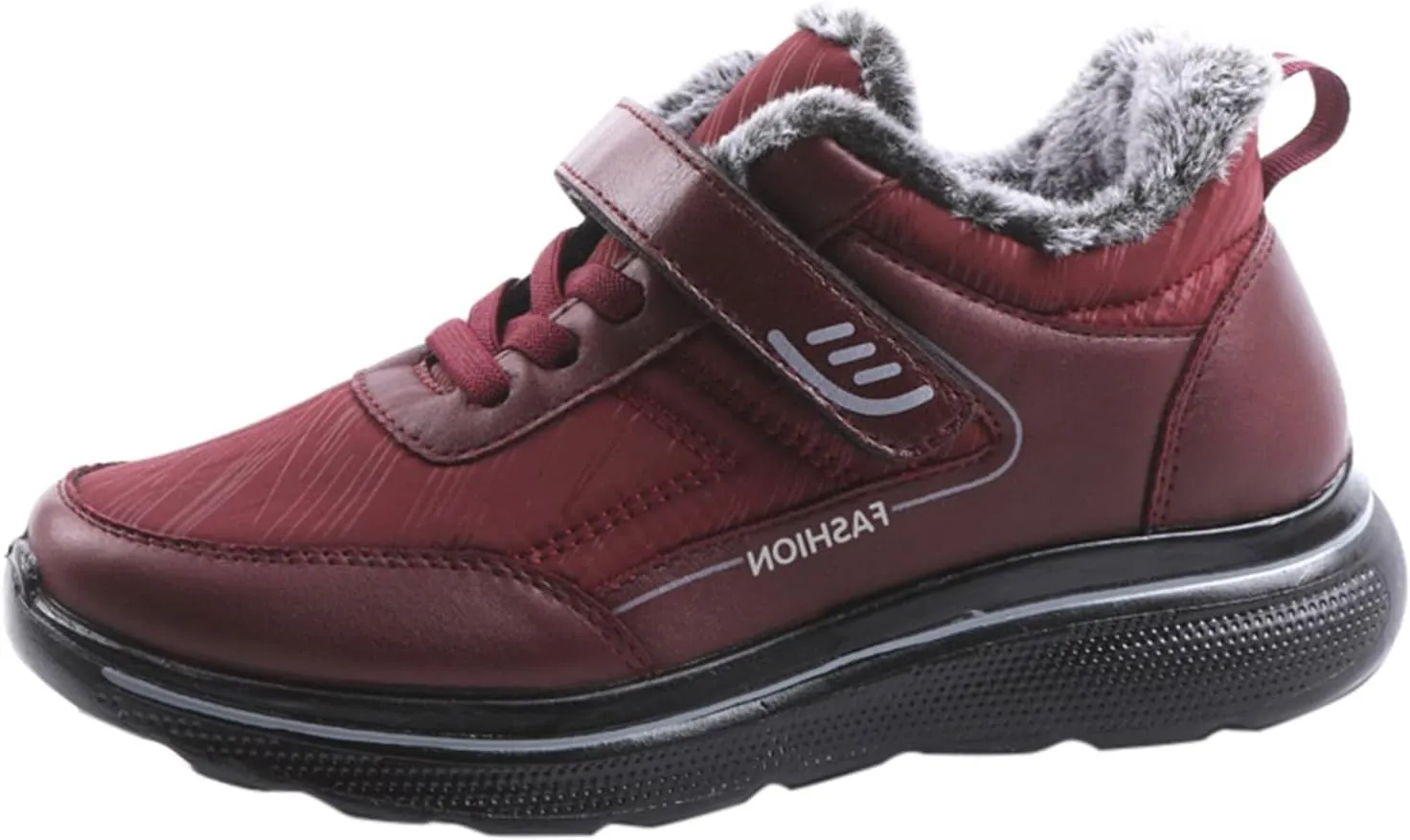 Mens Work Boots Slip On Hiking Sneakers Warm Fur Lined Women Workout Shoes Waterproof Winter Outdoor Botas Waterproof Non Slip Hike Grounded Footwear