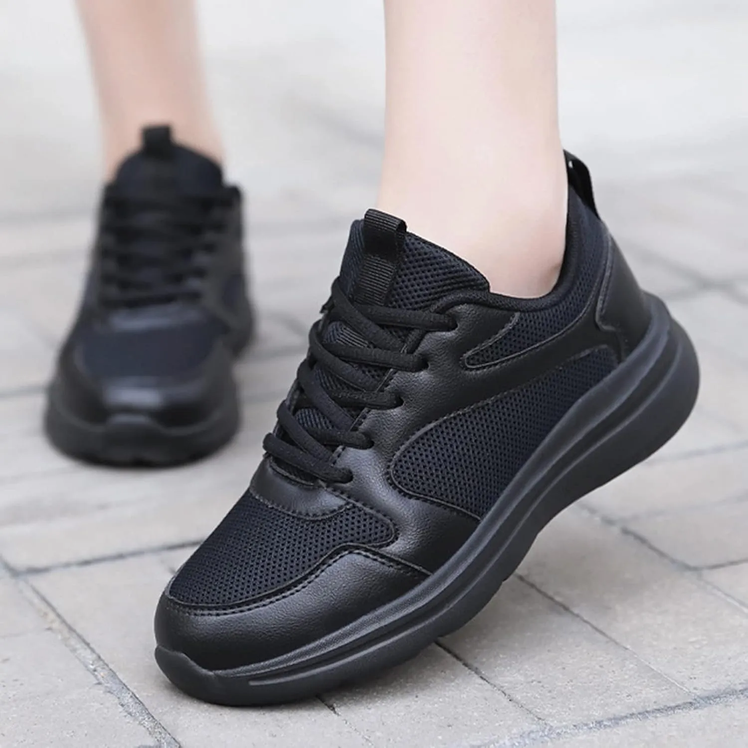Non Slip Comfortable Fashion Sneakers for Women Lightweight Slip on Walking Running Shoes Jogger Running Shoe