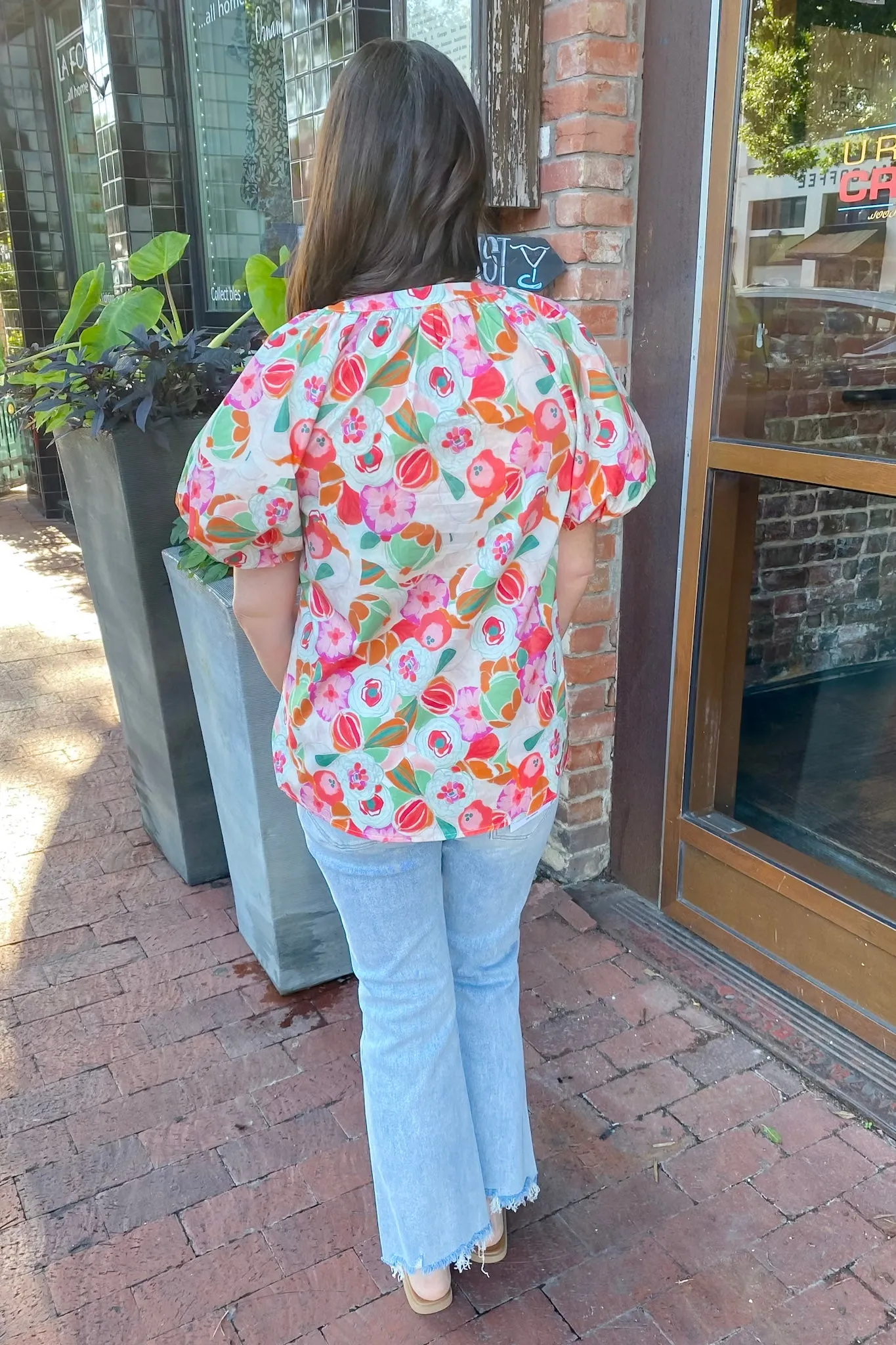 Picnic in the Park Floral Print Top