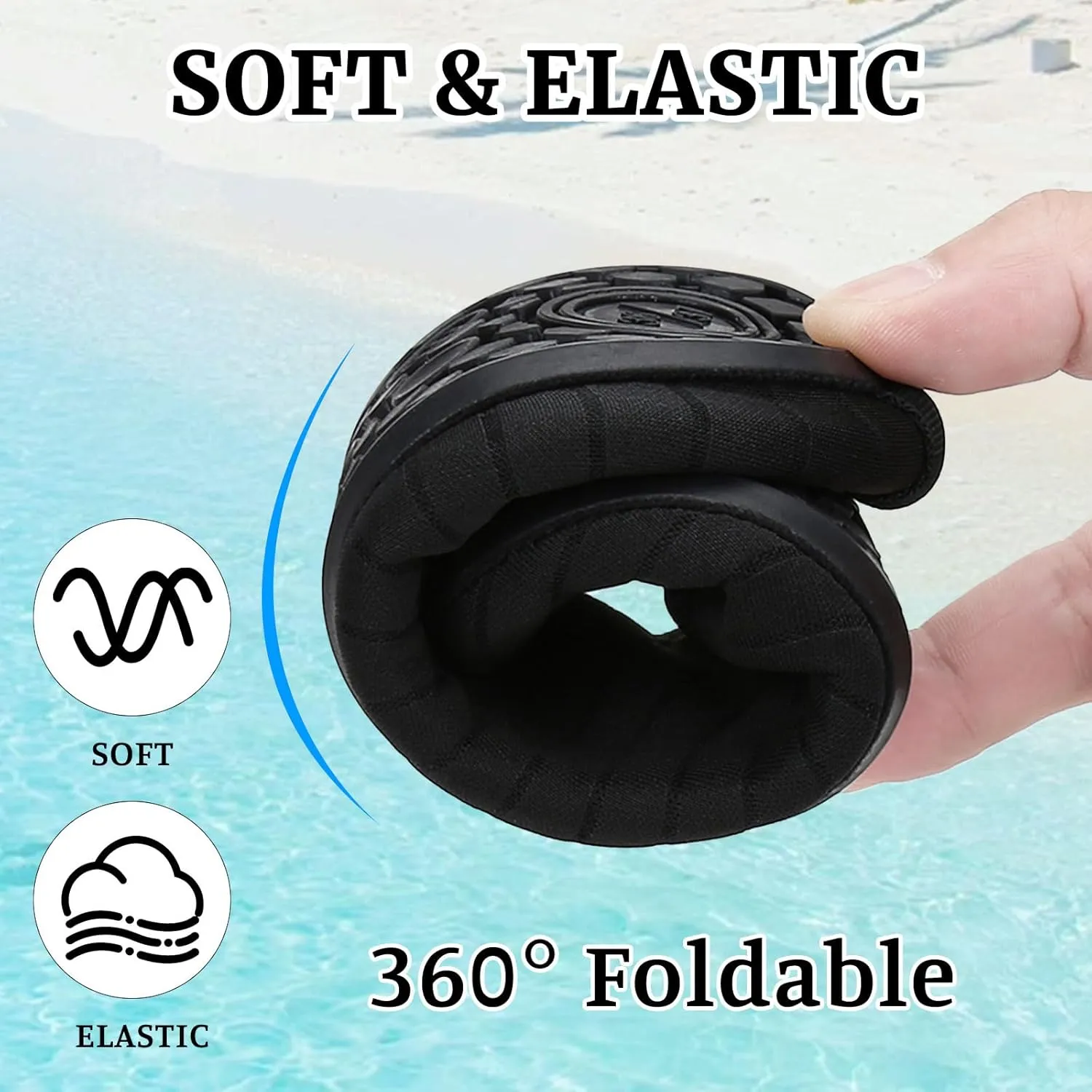Pool Shoes for Women Water Aerobics Non Slip Wide Width Water Shoes Barefoot Aqua Socks Quick-Dry Non Slip Shoe Aqua Yoga Socks Slip On for Women Breathable Lightweight Beach Footwear