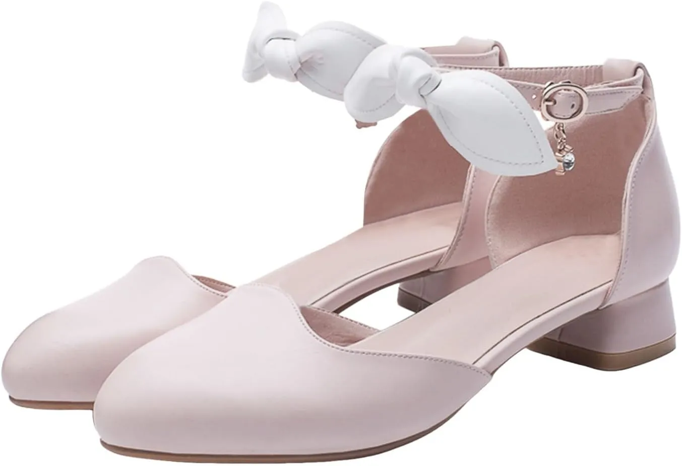 Sandals Shoe for Big Kid Summer Children Shoes Thick Heels Sandals Wrapped Feet Princess Single Shoes Fashionable Bow Princess