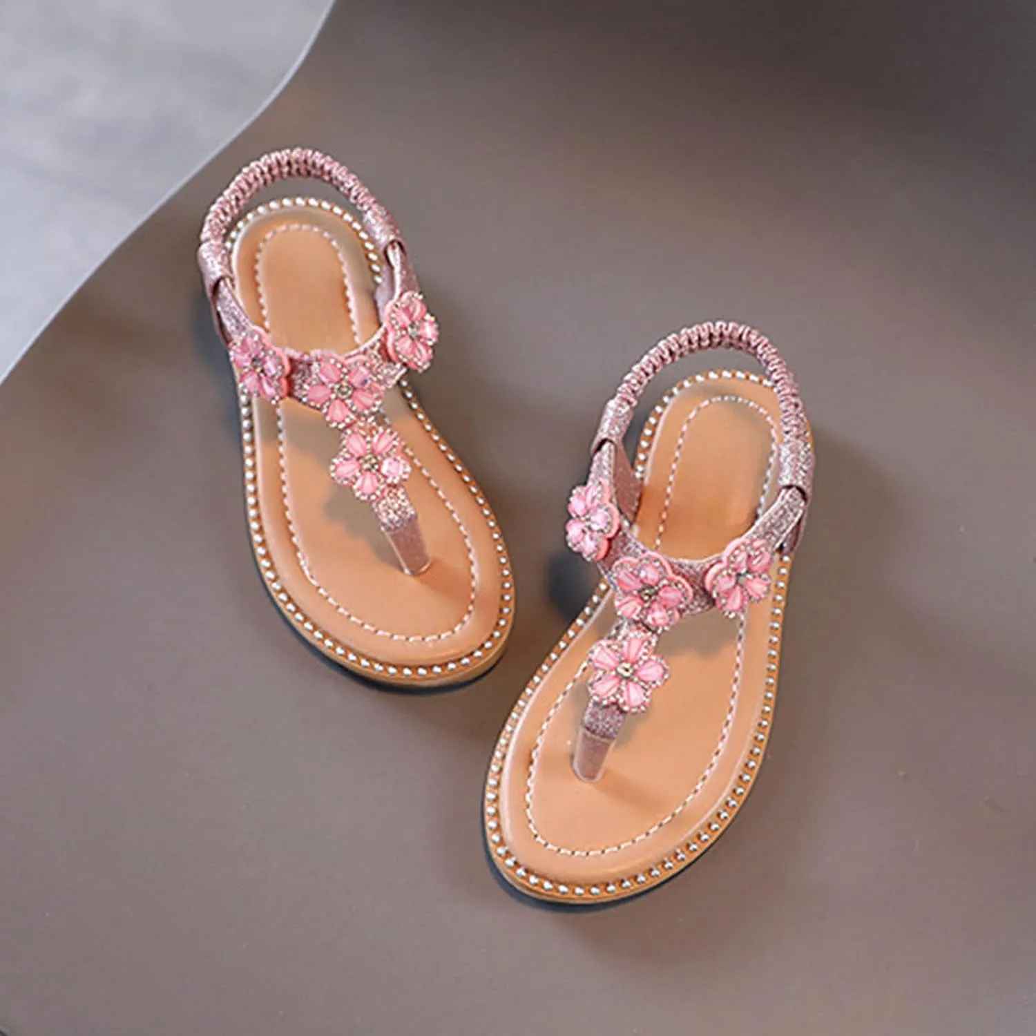 Sandals Shoe for Big Kid Summer Children's Princess Shoes Baby Medium And Large Children's Soft Sole Fashionable Beach Sandals