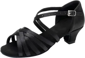Sandals Women 2025 Fashion Latin Dance Shoes Ballroom Mid Heel Dance Shoes Strappy Wedding Bridesmaid Shoes