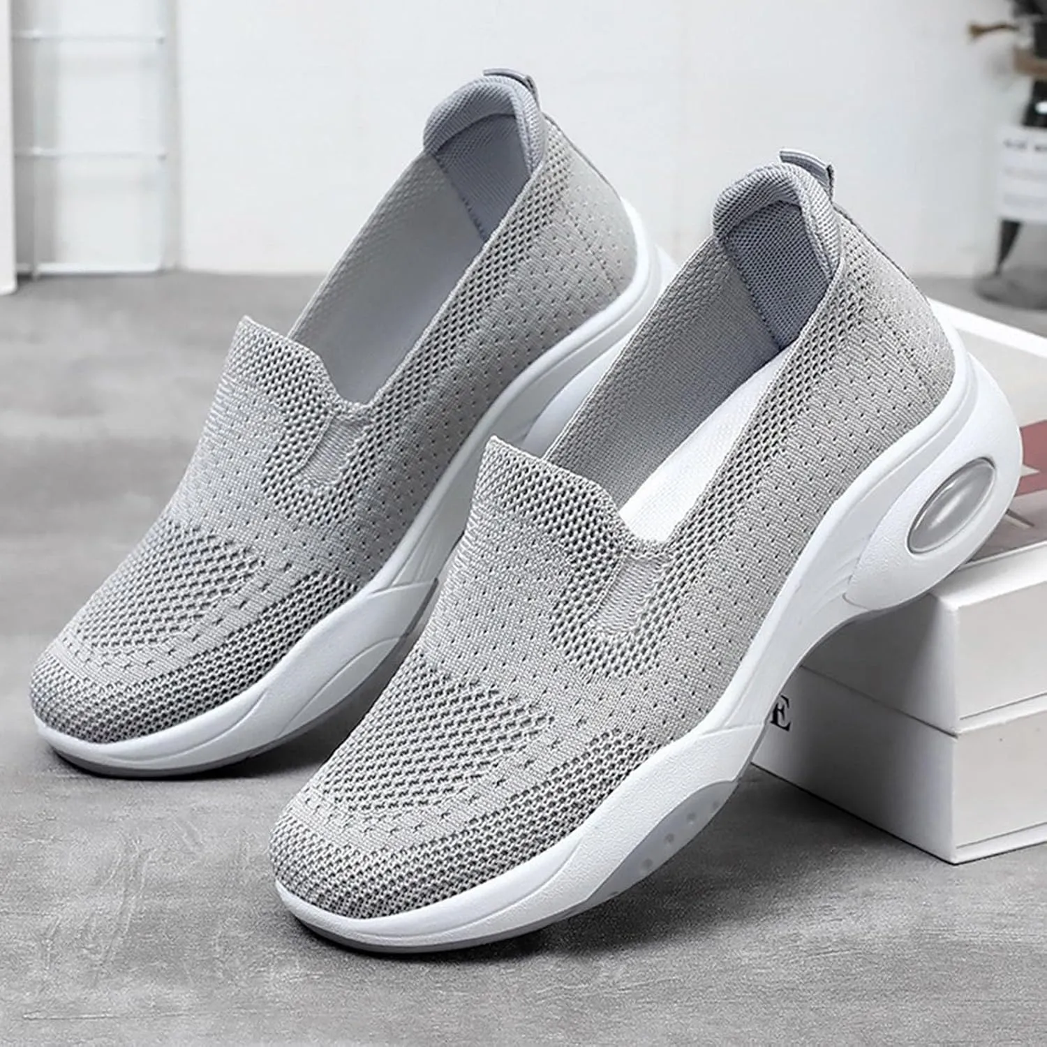 Slip On Sneakers Women Running Shoes Lightweight Tennis Shoes Non Slip Workout Shoes Breathable Walking Womens Sneakers