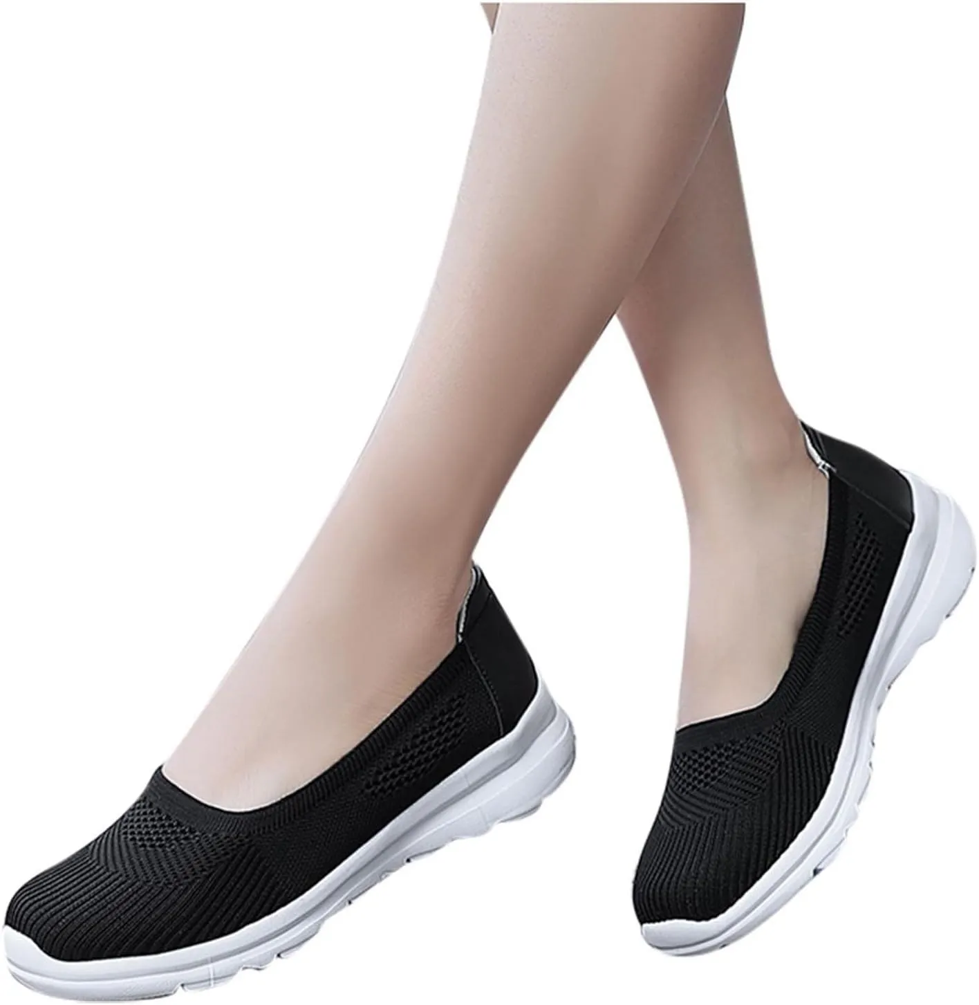 Slipper on Walking Shoes for Women Comfy Lightweight Solid Color Sneakers Workout Sports Gym Shoe Beach Summer Footwear