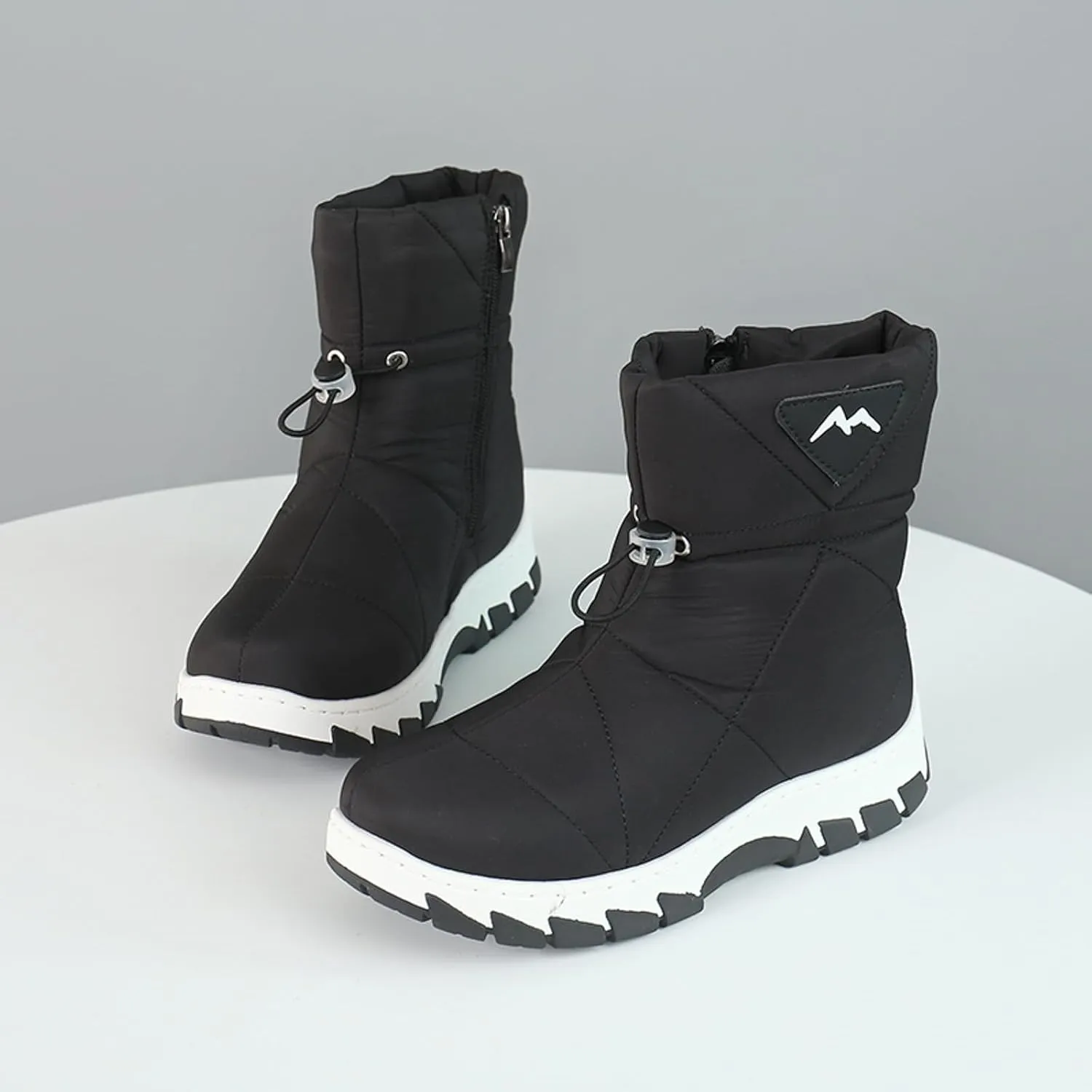 Snow Boots for Women Waterproof Winter Boots Non Slip Fur Lined Booties Cold Weather Lace Up Ankle Boots Outdoor Sneakers Winter Shoes