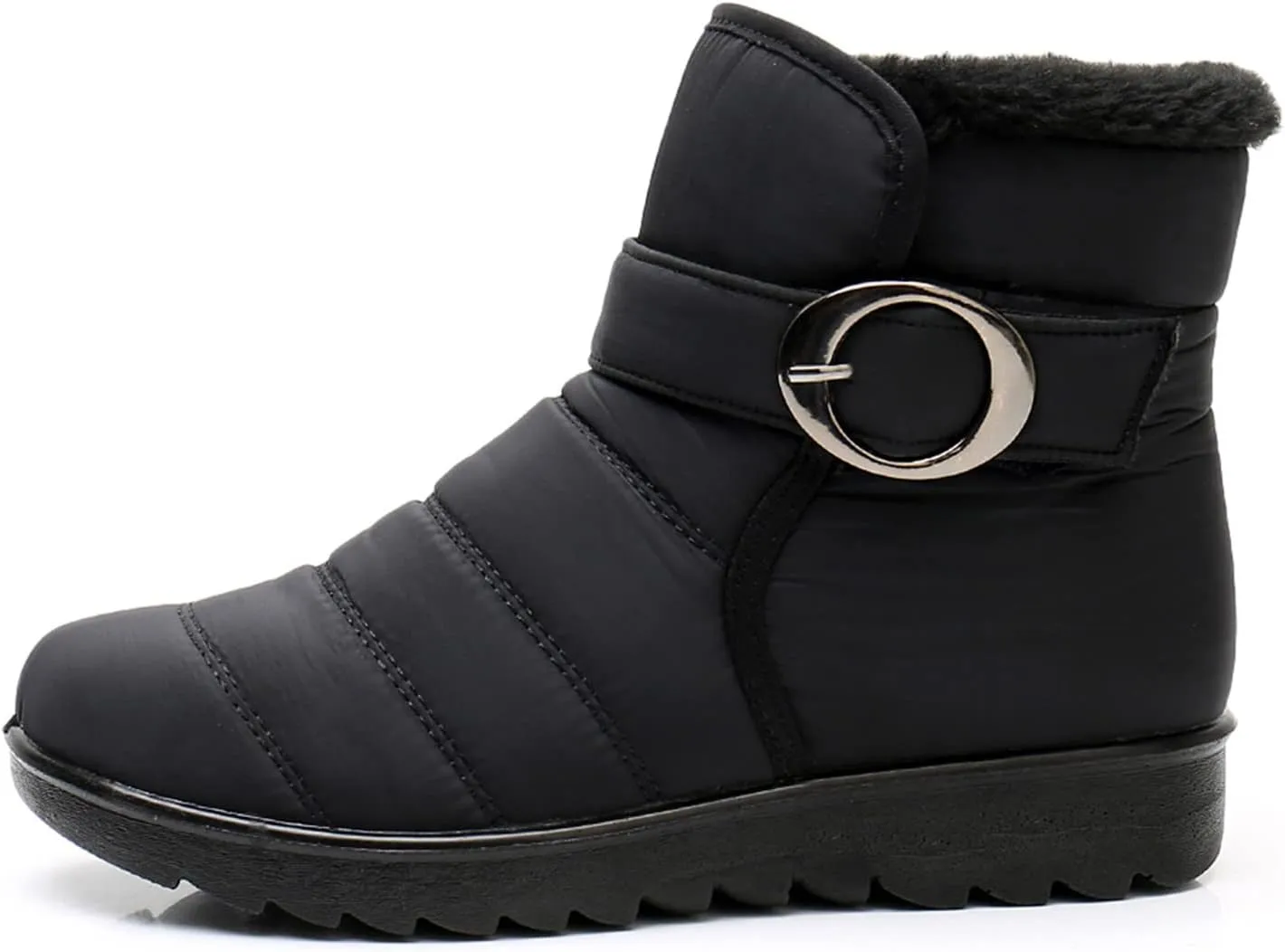Snow Boots for Women Waterproof Winter Boots Non Slip Warm Fur Booties Lightweight Slip on Ankle Boots Outdoor Sneakers Winter Shoes