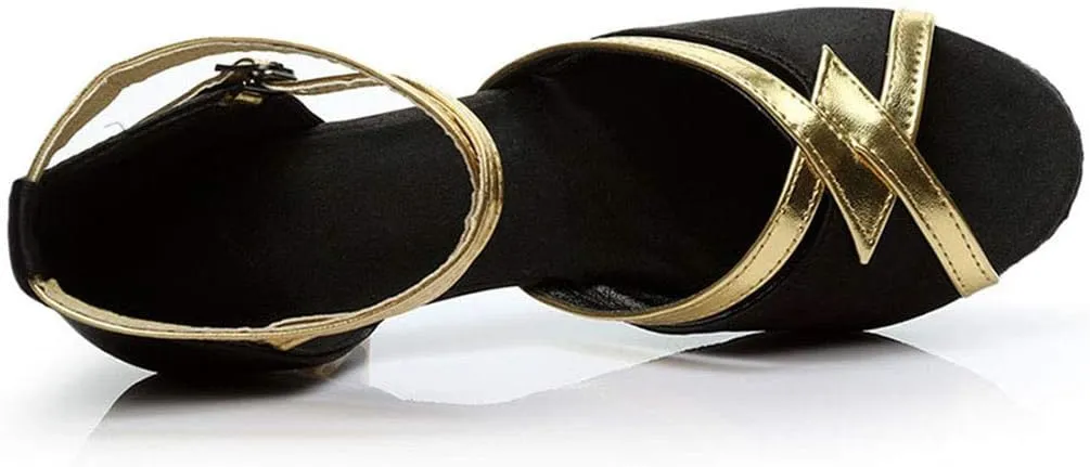 Solid Shoes Dance Prom Fashion Women's Sandals Latin Ballroom Women's Sandals for Walking Shoes