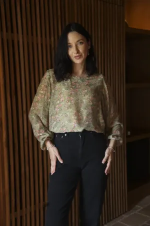 Total Eclipse Top - Mint Floral