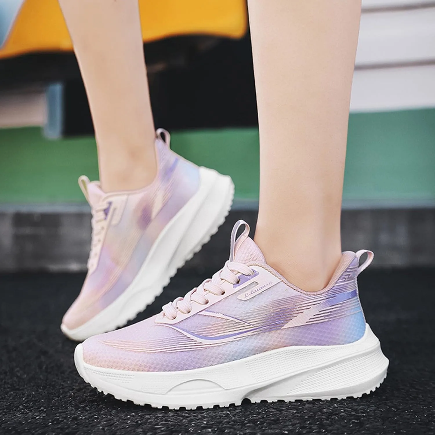 Walking Tennis Shoes for Women Comfortable Breathable Mesh Non Slip Sneakers Casual Lightweight Running Workout Shoes
