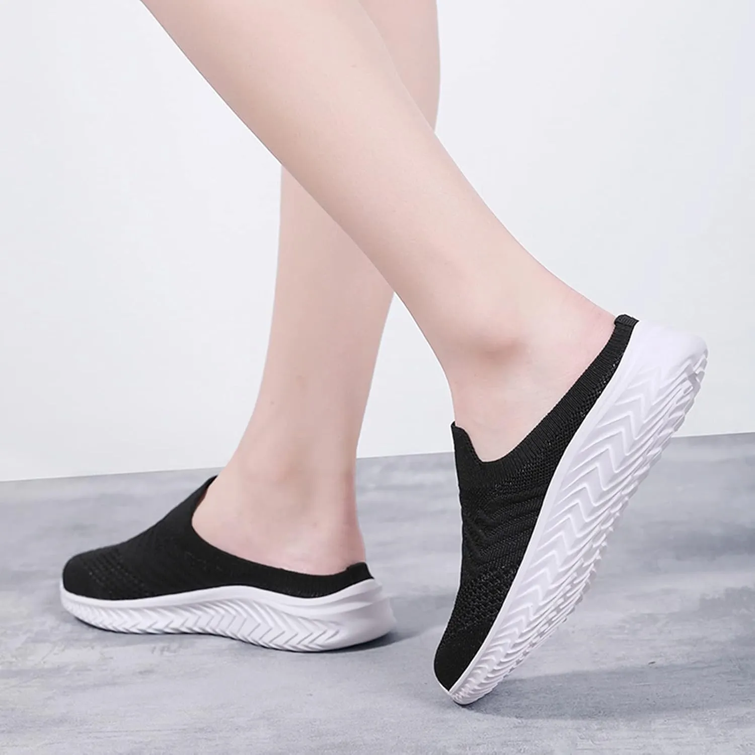 Woman Tennis Shoes Platform Slip On Sport Shoes Lightweight Breathable Mesh Sneakers Comfort Casual Walking Shoes