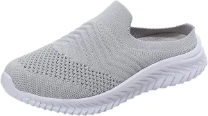 Woman Tennis Shoes Platform Slip On Sport Shoes Lightweight Breathable Mesh Sneakers Comfort Casual Walking Shoes