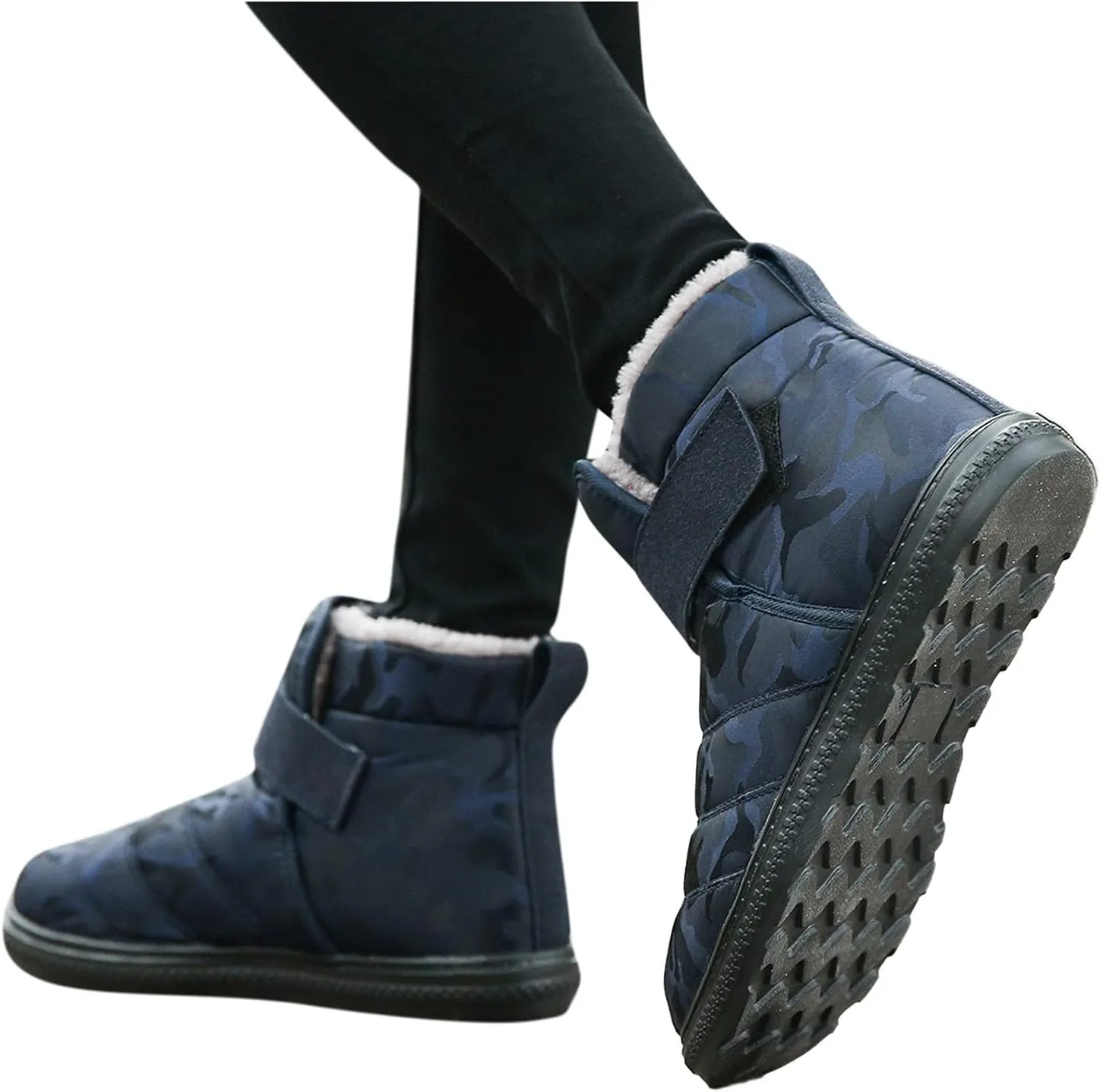 Women Snow Boots Waterproof Anti-slip Winter Boots Classic Fully Fur Booties Lightweight Slip on Ankle Boots Outdoor Sneakers Winter Shoes