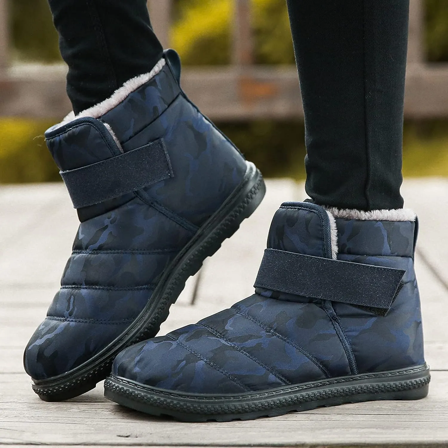 Women Snow Boots Waterproof Anti-slip Winter Boots Classic Fully Fur Booties Lightweight Slip on Ankle Boots Outdoor Sneakers Winter Shoes