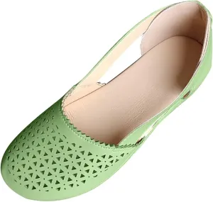 Womens Casual Hollow Out Round Toe Outdoor Slip On Shoes Flats Dressy Low Wedge Heel Sandals Workout Beach Walking Sandal Summer Comfortable Breathable Sandals