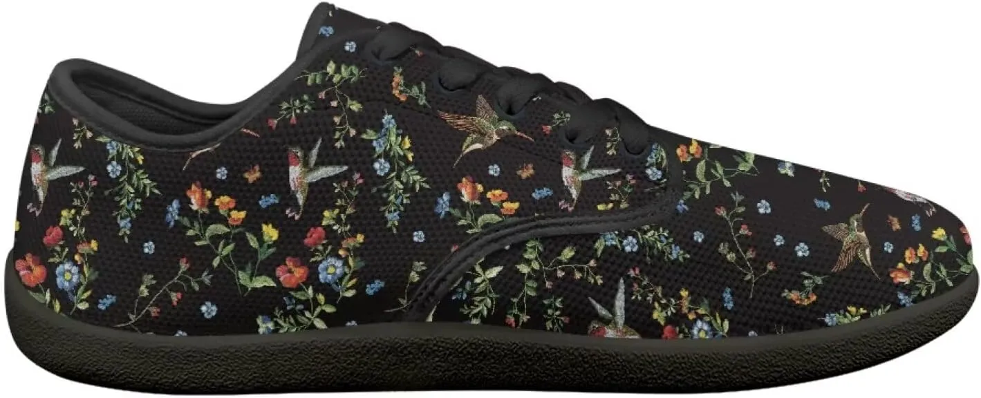 Women's Minimalist Barefoot Shoes Lightweight Mesh Sneakers Casual Walking Shoes Breathable Non-Slip Running Shoes Comfortable Low Top Footwear Work Flats