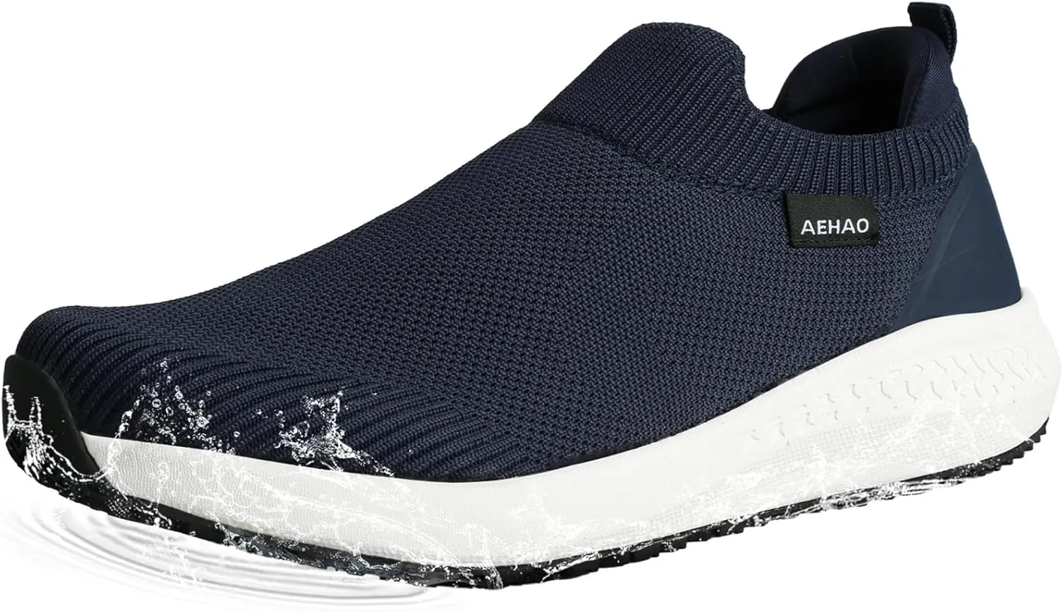 Women's Non Slip Work Shoes Food Service Waterproof Slip-Resistant Chef Shoe for Kitchen Restaurant Hospital Staff Lightweight Walking Sneakers with Easy-Clean Slip-On Design