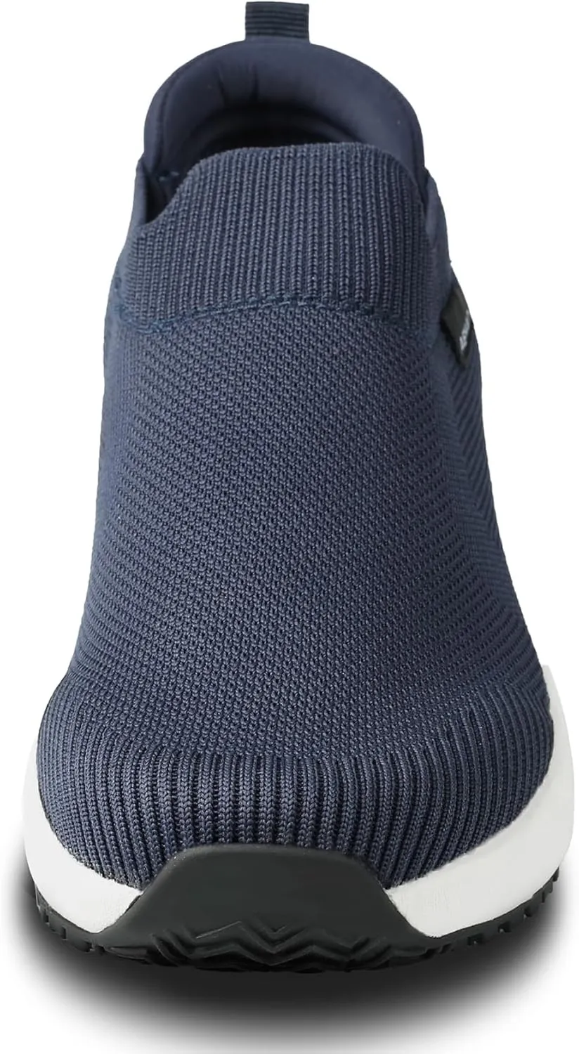 Women's Non Slip Work Shoes Food Service Waterproof Slip-Resistant Chef Shoe for Kitchen Restaurant Hospital Staff Lightweight Walking Sneakers with Easy-Clean Slip-On Design