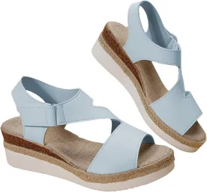 Women's Platform Sandals Wedge Ankle Strap Open Toe Sandals Espadrilles Slip on Summer Casual Fishmouth Gladiator Sandal Dress Beach Vacation Travel Fashion Trendy Shoes
