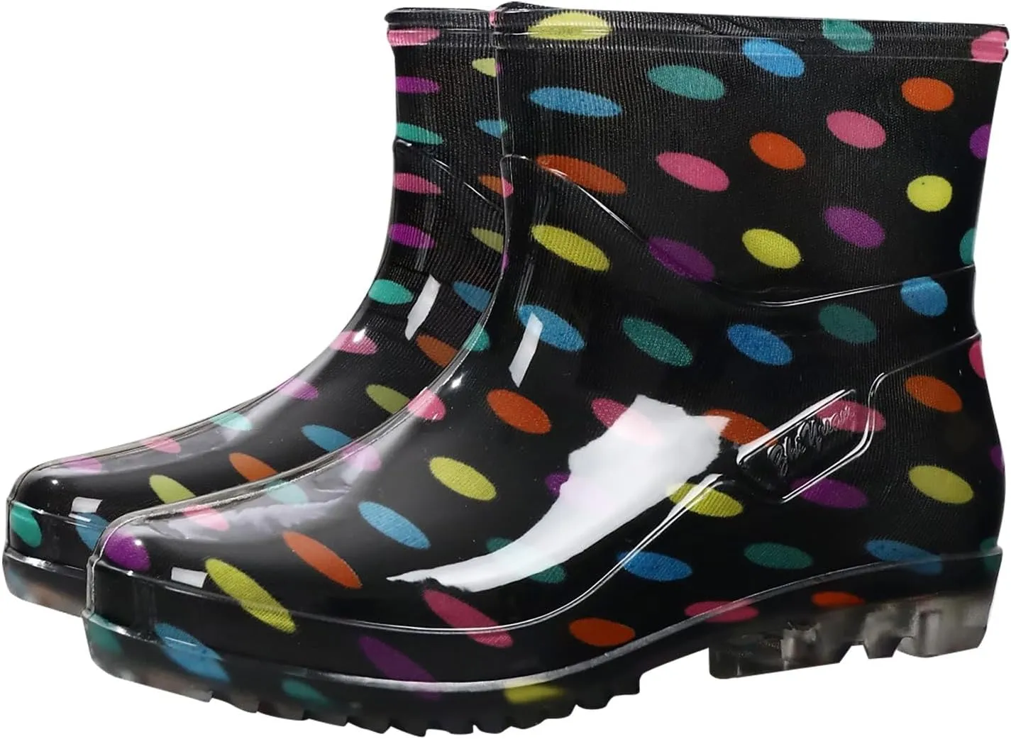 Women's Rain Boots Waterproof Mid Calf Rubber Garden Water Boots Fashion Cute Outdoor Work Mud Boots