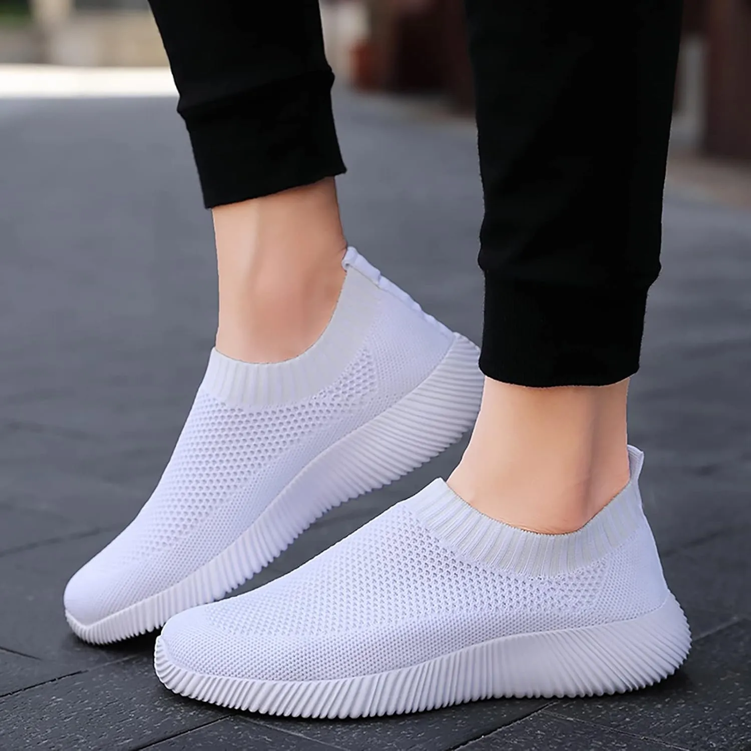 Womens Running Shoes Non Slip Walking Shoes Lightweight Fashion Sneakers Breathable Workout Shoes Comfortable Sneaker