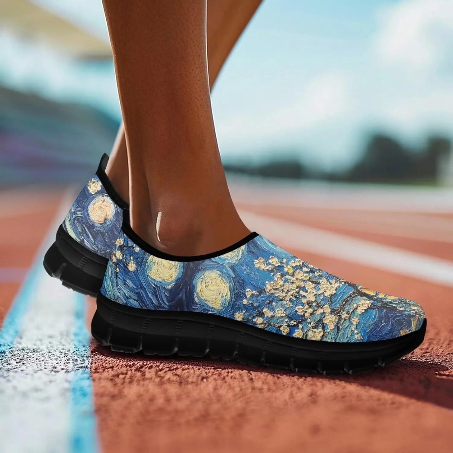 Women's Slip On Walking Shoes Fashion Casual Loafers Lightweight Travel Shoes