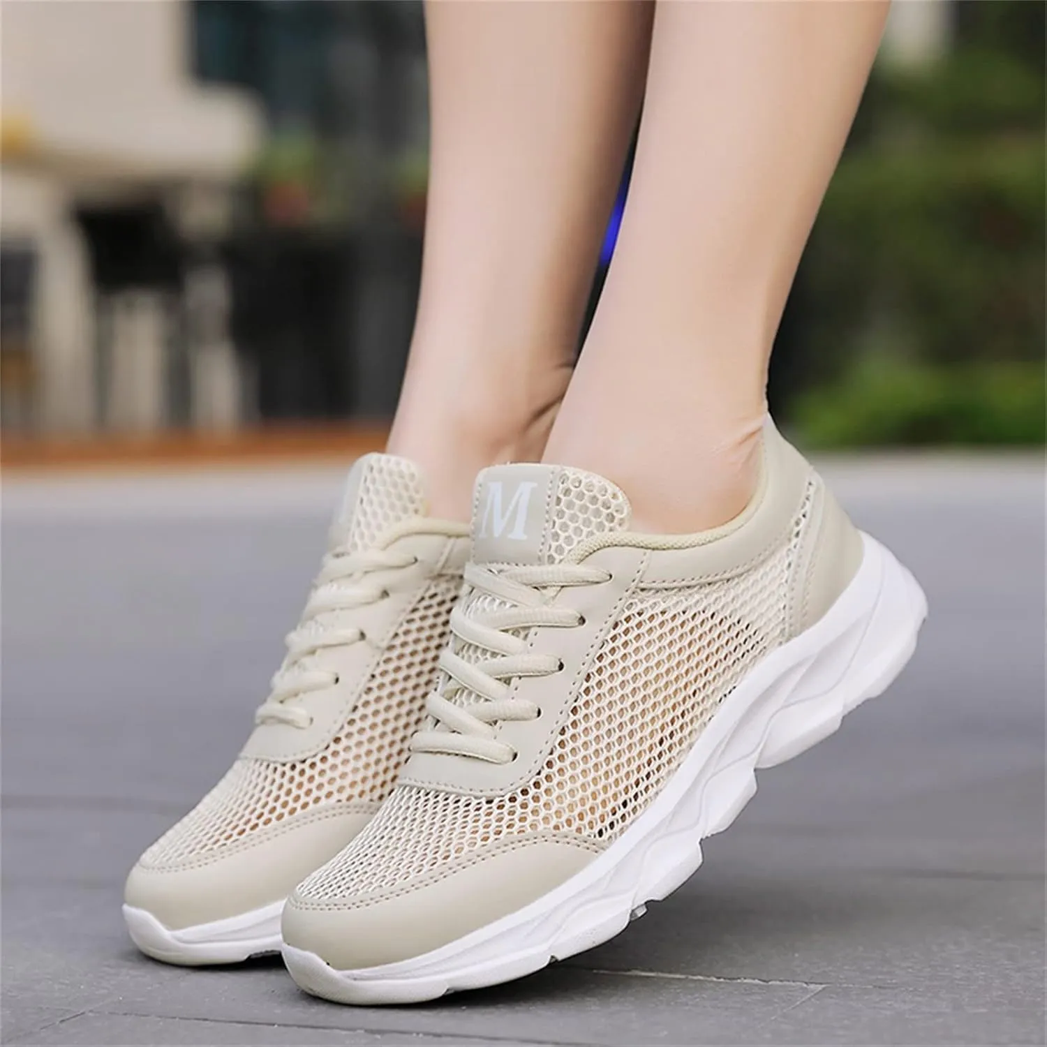 Womens Slip On Walking Shoes Lightweight Breathable Tennis Running Sneakers Non Slip Athletic Workout Shoes