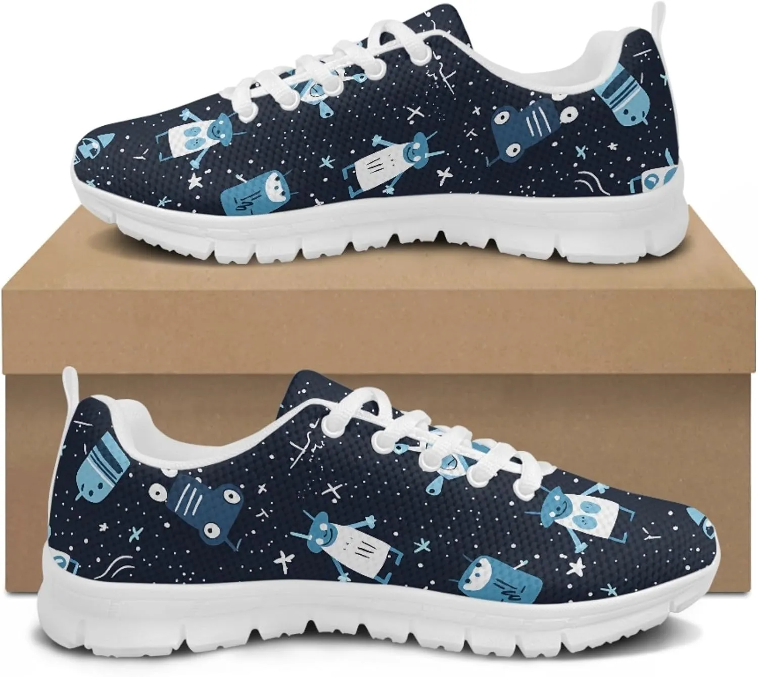 Women's Sports Trainer Running Shoes Adults Causal Travel Shoe Outdoor Walking Low Heel Lace up Sneakers Breathable Flexible for Lady
