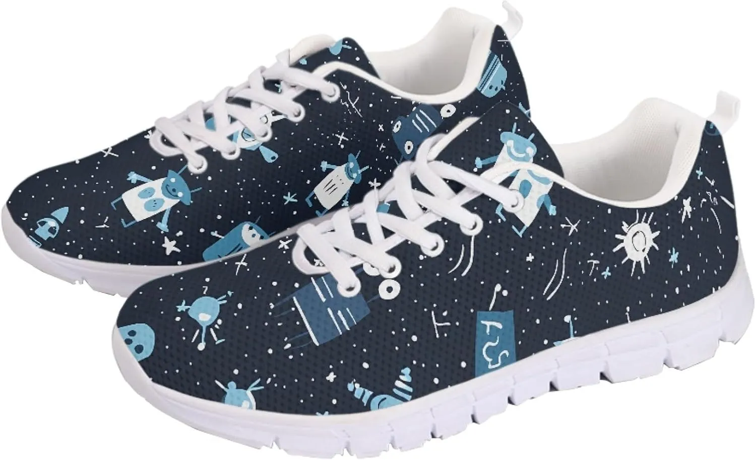 Women's Sports Trainer Running Shoes Adults Causal Travel Shoe Outdoor Walking Low Heel Lace up Sneakers Breathable Flexible for Lady