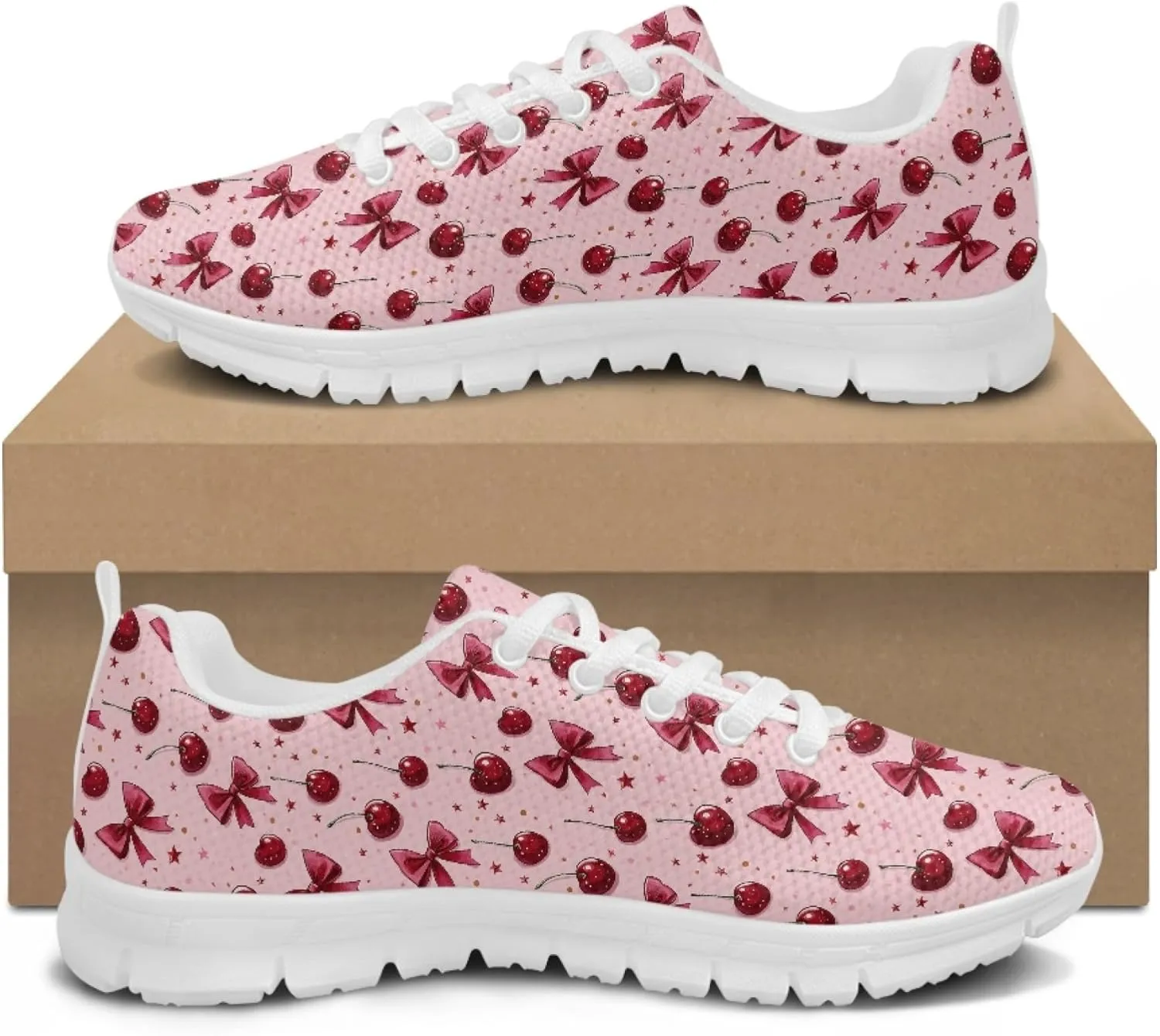 Womens Sports Trainer Running Sneakers Girls Causal Travel Shoes Outdoor Walking Low Heel Lace up Shoe Breathable Flexible for Lady